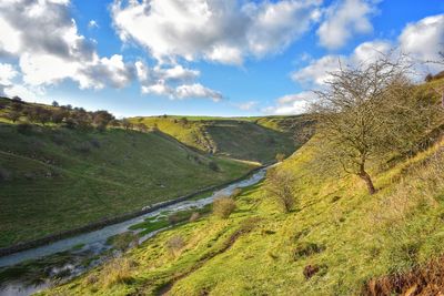 Scenic view of landscape against sky