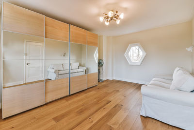 Interior of modern bedroom