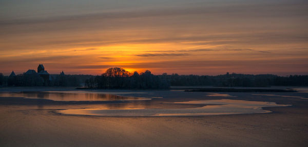 Scenic view of sunset