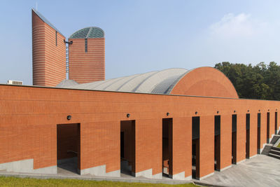 Exterior of modern building against sky
