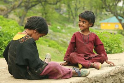 Portrait of young woman