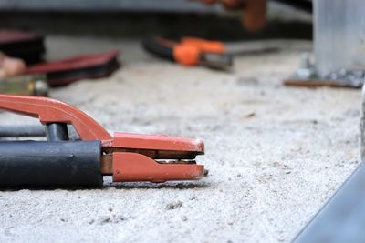 Close-up of toy on table