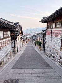 Bukchon hanok village near gyeongbokgung palace, seoul  korea