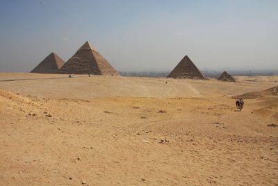 Scenic view of desert against sky