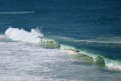 Waves rushing towards shore