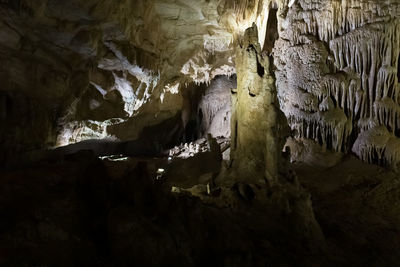 Rock formation in cave