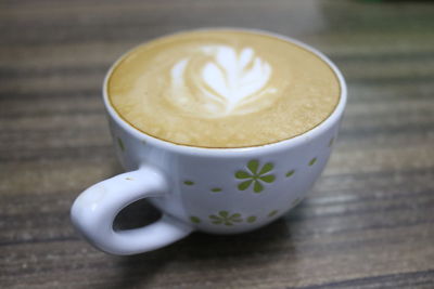 Close-up of coffee on table