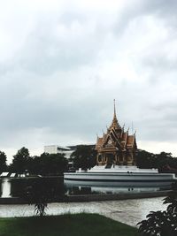 View of cathedral against cloudy sky