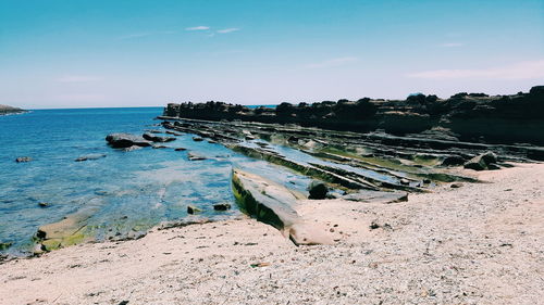 Panoramic view of sea against sky