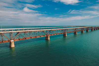 Pier over sea against sky