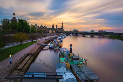 River at sunset