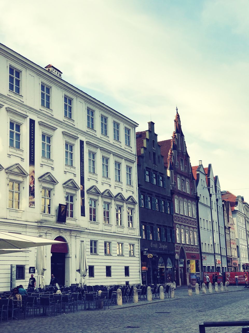 BUILDINGS IN TOWN AGAINST SKY