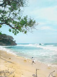 Scenic view of sea against sky