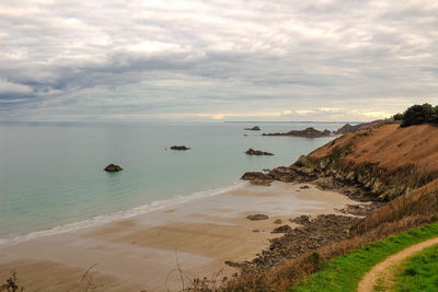 Scenic view of sea against sky