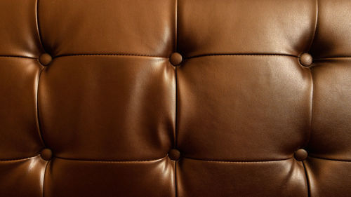 Full frame shot of black sofa