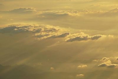 Scenic view of sky during sunset