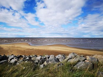 Scenic view of sea against sky