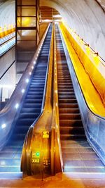 View of escalator