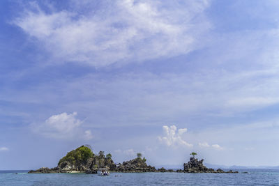 Panoramic view of sea against sky