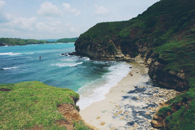 Scenic view of sea against sky