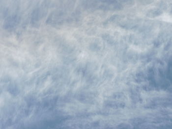 Low angle view of clouds in sky