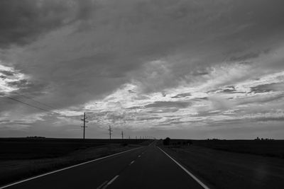 Road against sky