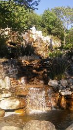 River flowing through rocks