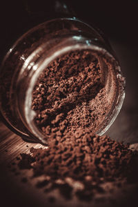 Close-up of coffee on table