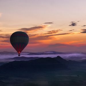 Sunset over landscape