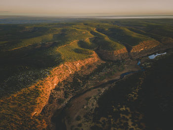 Aerial view of landscape