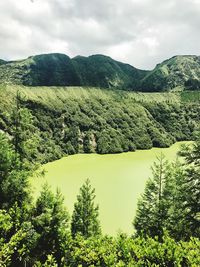 Scenic view of landscape against sky