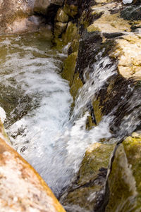 Stream flowing through rocks