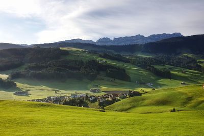 Scenic view of landscape against sky