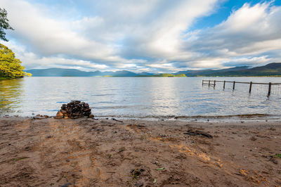 Scenic view of sea against sky