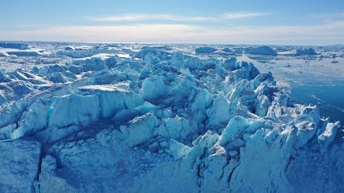 Aerial view of landscape against sky