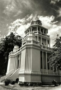 Low angle view of building against sky