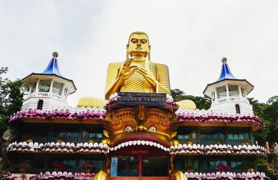 Low angle view of temple