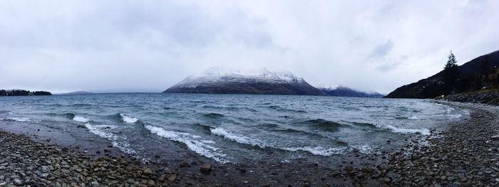 Panoramic view of sea against sky