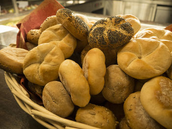 Close-up of eggs in market