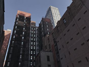 Low angle view of buildings against sky