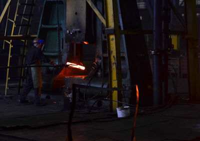 People working in factory