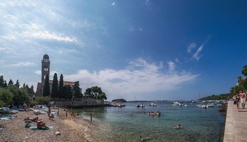 People on beach