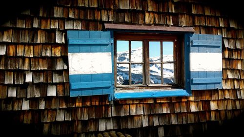 Full frame shot of window