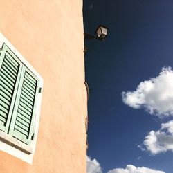 Low angle view of building against sky