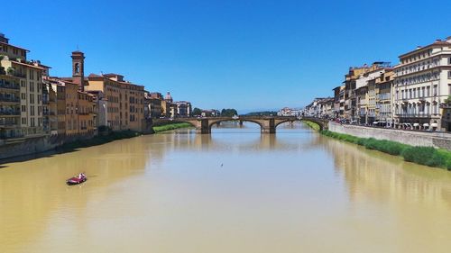 View of bridge over river