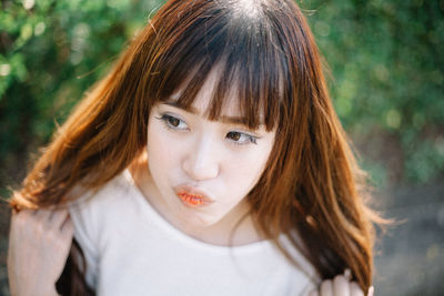 Close-up portrait of girl