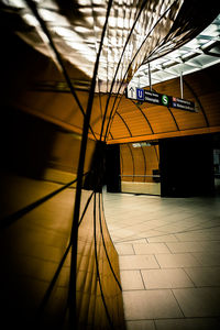 View of railroad station platform