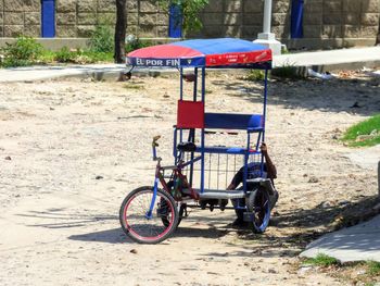 Bicycle on field