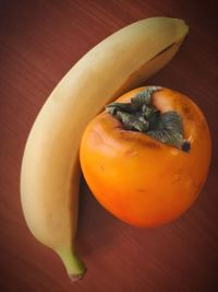 High angle view of fruit on table