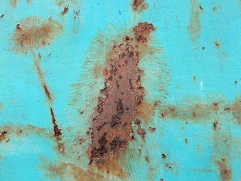 Full frame shot of peeled wall